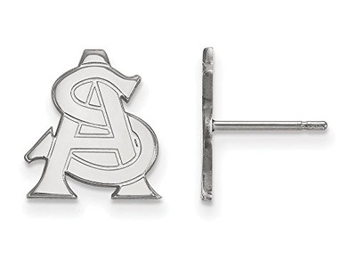 LogoArt SS031AZS Sterling Silver LogoArt Arizona State University Small Post Earrings