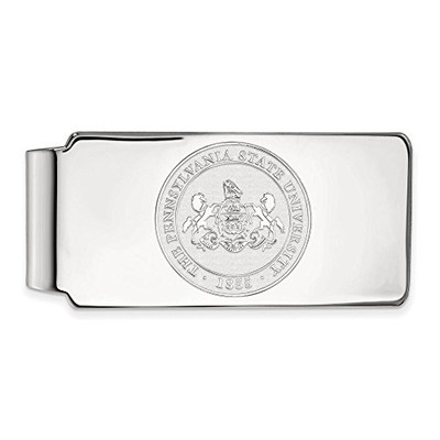 LogoArt SS046PSU Sterling Silver LogoArt Penn State University Money Clip Crest
