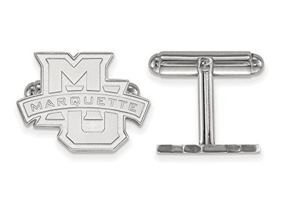 LogoArt SS029MAR Sterling Silver LogoArt Marquette University Cuff Links