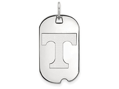 LogoArt SS027UTN Sterling Silver LogoArt University of Tennessee Small Dog Tag