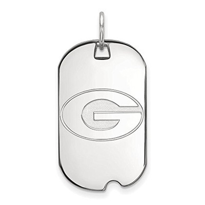 LogoArt SS027UGA Sterling Silver LogoArt University of Georgia Small Dog Tag