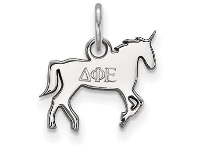 LogoArt SS034DPH NCAA Delta Phi Epsilon 3/8 XS Unicorn Pendant, One Size