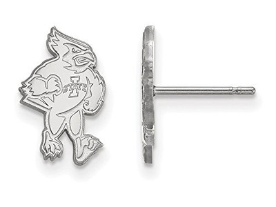 LogoArt SS022IAS Sterling Silver LogoArt Iowa State University Small Post Earrings
