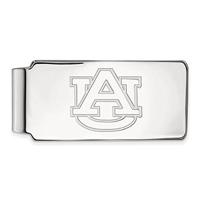 LogoArt SS025AU Sterling Silver LogoArt Auburn University Money Clip