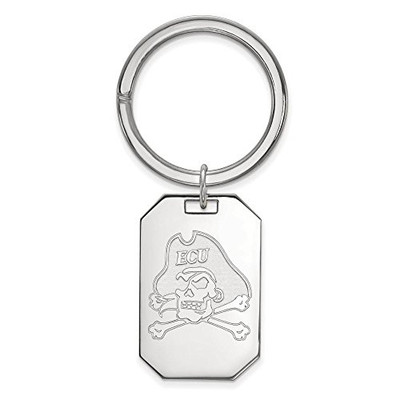 LogoArt SS022ECU Sterling Silver LogoArt East Carolina University Key Chain