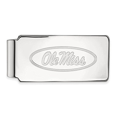 LogoArt SS025UMS Sterling Silver LogoArt University of Mississippi Money Clip