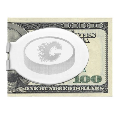 Logo Art FLA095-MC Calgary Flames CALGARY FLAMES ENGRAVED MONEY CLIP