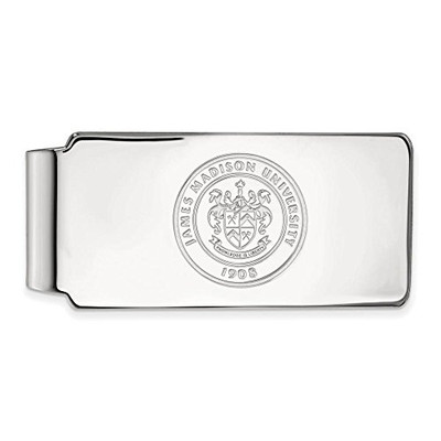 LogoArt SS018JMU Sterling Silver LogoArt James Madison University Money Clip Crest