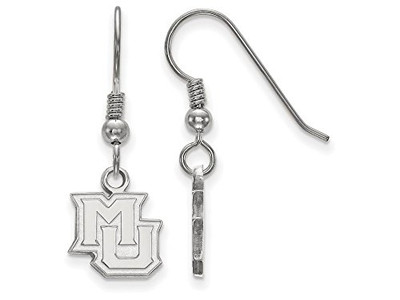 LogoArt SS017MAR Marquette Extra Small (3/8 Inch) Dangle Earrings (Sterling Sliver).