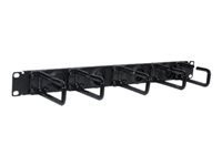 Tripp Lite SRCABLERING1U Rack Enclosure Cabinet Horizontal Cable Ring Flexible 1URM.