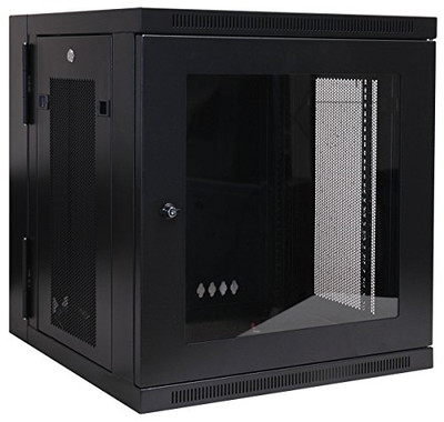 Tripp Lite SRW12USG 12U Wall Mount Rack Enclosure Server Cabinet with Acrylic Glass Window, Hinged, 20.5" Deep, Switch-Depth ().
