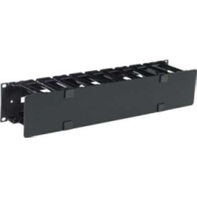 Schneider Electric IT USA, Inc AR8600A Schneider Electric Horizontal Cable Manager, 2U x 4 in. Deep, Single-Sided with Cover.