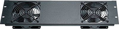 Middle Atlantic Products QFP-2 Middle Atlantic 2-Fan Rackmount Panel Anodized Finish ().