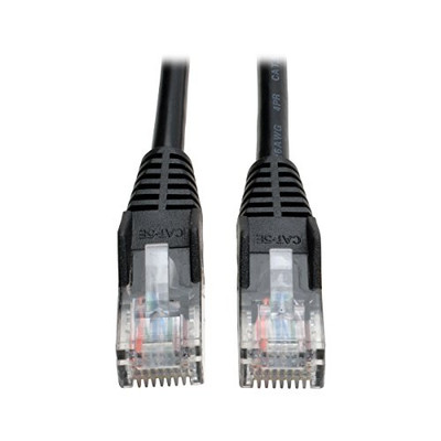 Tripp Lite N001-050-BK Cat5e 350MHz Snagless Molded Patch Cable (RJ45 M/M) - Black, 50-ft.().