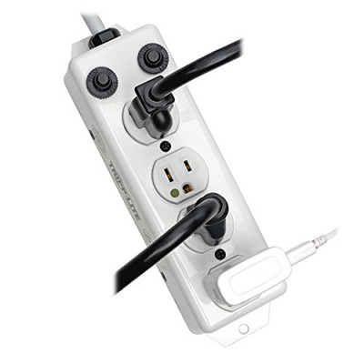 Tripp Lite PS-415-HG 4 Outlet Medical-Grade Power Strip, UL1363 NOT for Patient-Care Vicinity, 15ft Cord w/ 5-15P-HG Plug ().