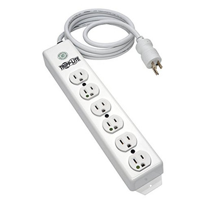 Tripp Lite PS-602-HG 6 Outlet Medical-Grade Power Strip, UL1363 NOT for Patient-Care Vicinity, 1.5ft Cord w/ 5-15P-HG Plug ().