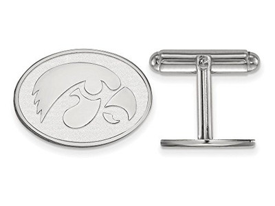 LogoArt SS053UIA Iowa Cuff Links (Sterling Silver).