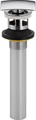 Delta 72175 Faucet Square Push Pop-Up With Overflow, Chrome