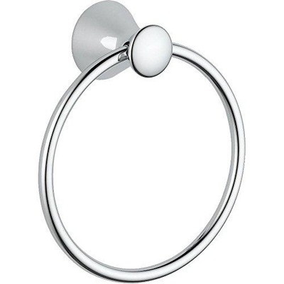 Delta 73846 Faucet Lahara Towel Ring, Polished Chrome.