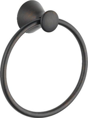 Delta 73846-RB Faucet Lahara Towel Ring, SpotShield Venetian Bronze.