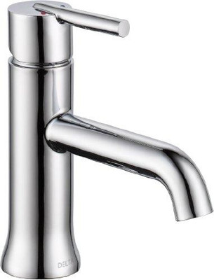 Delta 559LF-MPU Faucet Trinsic, Single Hole-Single Handle-4-Inch plate/metal pop-up, Chrome