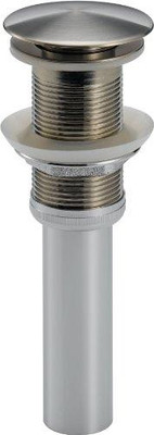 Delta 72172-SS Faucet Push Pop Up Less Overflow Bath Faucet Accessory, Brilliance Stainless