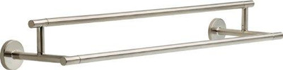 Delta 75925-SS Faucet Trinsic 24inch Double Towel Bar Rack, Brilliance Stainless Steel