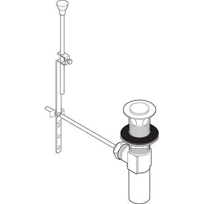 Delta RP5651PB  Metal Pop-up Drain Assembly Replacement - Brilliance Polished Brass