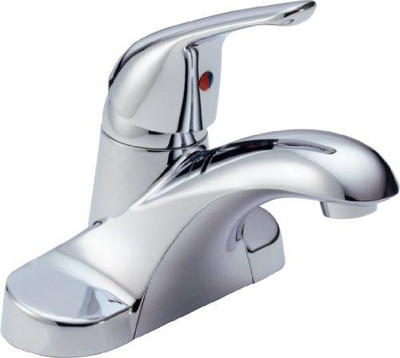 Delta B501LF  Foundations Single Handle Lavatory Faucet Less Pop-Up, Chrome