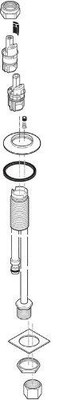 Delta RP38367 Faucet End Valve Assembly, Chrome