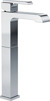 Delta 767LF Faucet  Ara Single Handle Single Hole Bathroom Faucet with Riser, Chrome