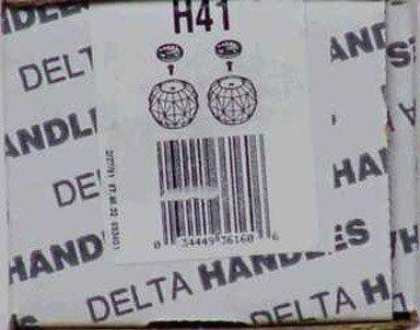 Delta H41 Faucet Two Clear Knob Handle Kit, Other Finishes