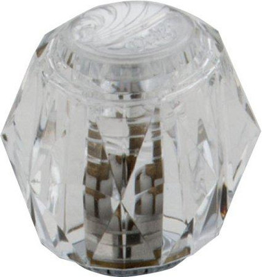 Delta H61 Classic Clear Knob Handles (Set of 2) Finish: Chrome