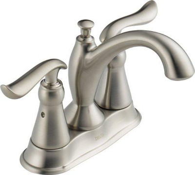 Delta 2594-SSMPU-DST Faucet Linden Two Handle Centerset Bathroom Faucet, Stainless