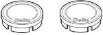 Delta RP19659 Replacement Clear Button Handle Bathroom Faucet (Set of 2) [Set of 2]