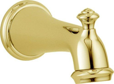Delta RP34357PB Faucet Victorian Tub Spout with Pull-Up Diverter, Polished Brass