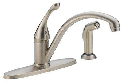 Delta 440-DST  Collins Single Handle Kitchen Faucet with Spray, Chrome