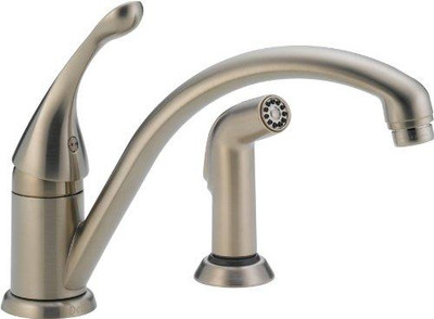 Delta 441-SS-DST  Collins Single Handle Kitchen Faucet with Spray, Stainless