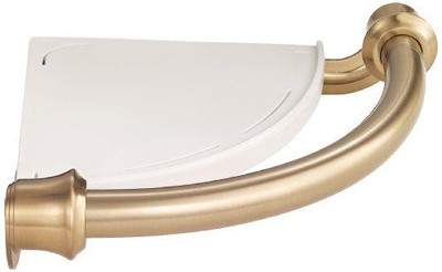 Delta 41516-CZ  Bath Safety: Contemporary Corner Shelf/Assist Bar CHAMPAGNE BRONZE