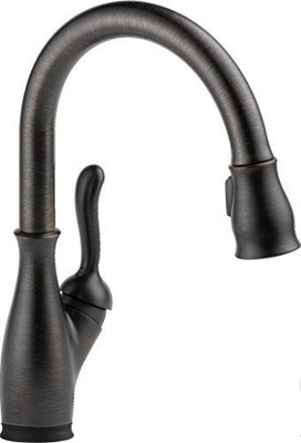 Delta 9178T-RB-DST Faucet Leland, Single Handle Pull-Down Kitchen Faucet with Touch2O Technology and Magnetic Docking, Venetian Bronze