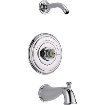 Delta T14497-LHP-LHD  Cassidy 14 Series Bathtub & Shower Trim without Handles or Showerhead, Chrome