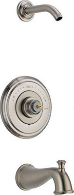 Delta T14497-SSLHP-LHD  Cassidy 14 Series Bathtub & Shower Trim without Handles or Showerhead, Stainless