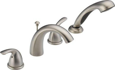 Delta T4705-SS  Roman Tub Trim with Hand Shower (Valve sold separately)