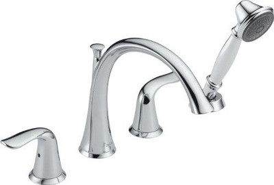 Delta T4738  Roman Tub Trim with Hand Shower (Valve sold separately)