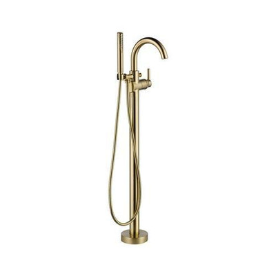 Delta T4759-CZFL Faucet Trinsic Floor Mount Tub Filler, Champagne Bronze