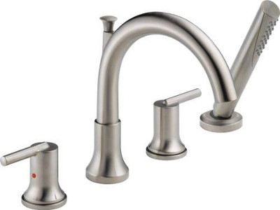 Delta T4759-SS Faucet Trinsic, Roman Tub with Hand Shower Trim, Stainless