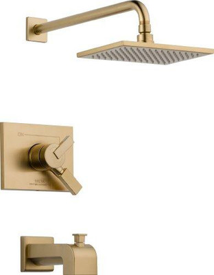 Delta T17453-CZ Faucet Vero Monitor 17 Series Tub and Shower Trim, Champagne Bronze