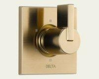 Delta T11953-CZ Vero Diverter Faucet Trim with Lever Handles Finish: Champagne Bronze