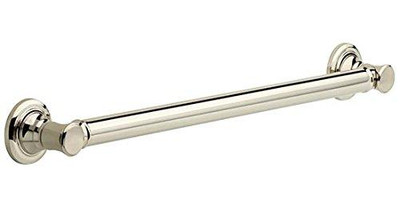 Delta 41624-PN  Traditional Grab Bar with Concealed Mounting, 24-Inch, Brilliance Polished Nickel