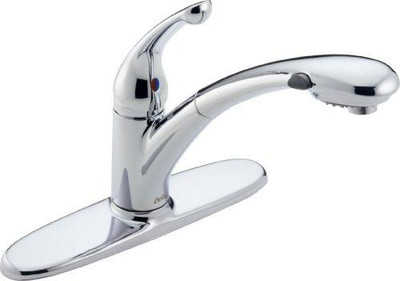 Delta 470-DST CP KITCHEN FAUCET WITH PULL-OUT SPOUT  FAUCET COMPANY KITCHEN/BATH/B 900215